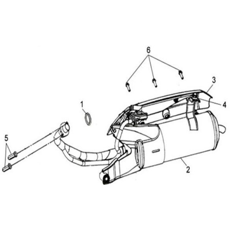 18291H80A00  Φλάντζα Λαιμού Εξάτμισης SYM Symphony-50-50SR