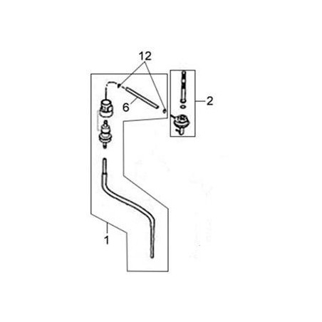 17682APA000  Fuel Tube SYM Symphony-50-125-150
