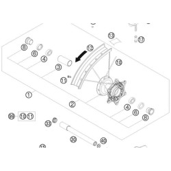0625069068  Ball Bearing (6906) KTM EXC-SX '03-'12