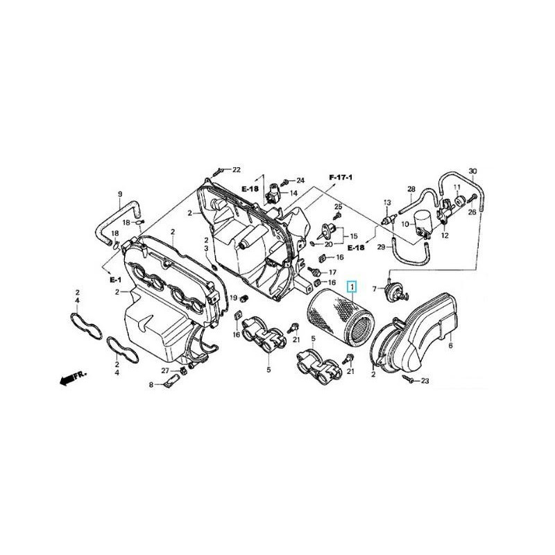 17210MCZ003  Air Filter Honda CB-900 Hornet 