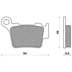 MA368  Brake Pads Rear KTM EXC-SX '04-'11