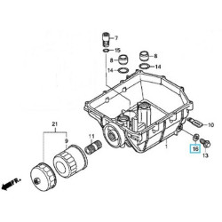 90131896650  Τάπα Εξαγωγής Λαδιού Honda XL-1000V Varadero CBR-600-1000RR