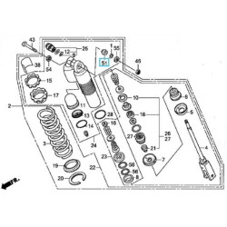 PR-26-310013  PRO-X Upper Shock Bearing Honda CRF-250R-X CRF-450R-X