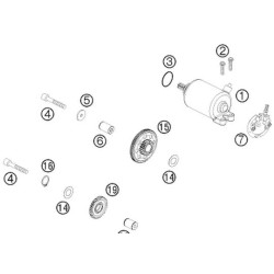78040002000  Καρβουνάκια Μίζας Σετ KTM EXC-450-530 '08-'11