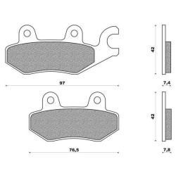 MA165  Front Brake Pads Yamaha Crypton R 110