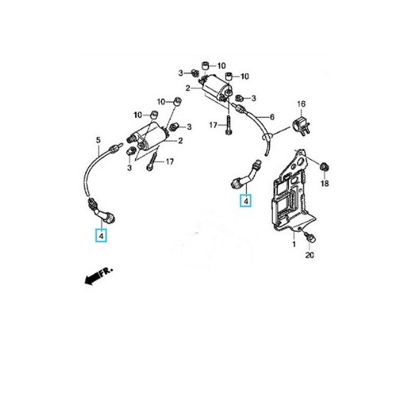 30700MEW922  Spark Plug Pipe Honda XL-700V Transalp