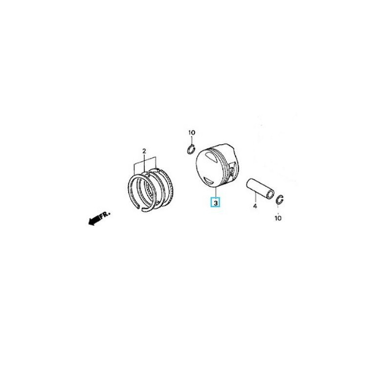 13103KGG911  Πιστόνι 0.50 Ρεκτιφιέ Honda SH-150