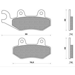SFA228  EBC Front Brake Pads Kymco Agility-50-125