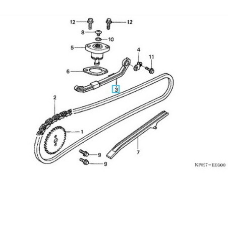 14510KPH880  Tensioner Camshaft Chain Honda ANF-125 Innova 