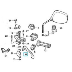 53178KRP980  Left Hand Brake Lever Honda SCV-100 Lead