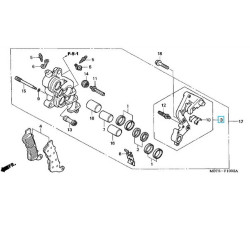 06453MBTD52  Βάση Δαγκάνας Εμπρός Δεξιά Honda XL-1000V Varadero ABS