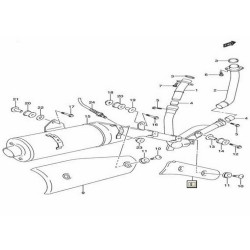 1477127G10  Muffler Front Cover Suzuki DL-650 V-Strom '07-'11