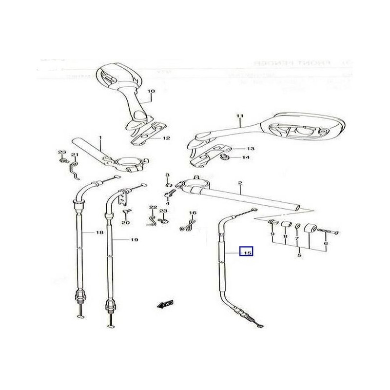 5820041G00  Ντίζα Συμπλέκτη Suzuki GSXR-1000 '05-'06