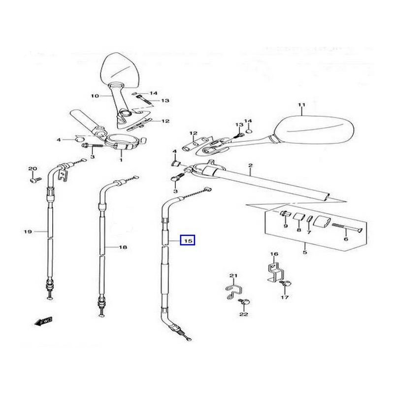 5820029G00  Clutch Cable Suzuki GSXR-600-750 '04-'05