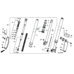51490KSC003  Fork Oil Seals Set Honda CRF-250X-450X