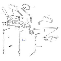 5820001D11  Clutch Cable Suzuki GS-500 '89-'02