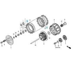 22201MEB670  Δίσκος Συμπλέκτη Φίμπερ Honda CRF-450R '02-'07