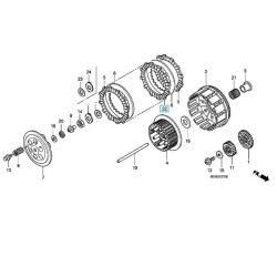 22201MEN670  Δίσκος Συμπλέκτη Φίμπερ Honda CRF-450X '05-'12 