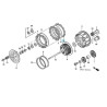 22201HP1670  Clutch Friction Disk Honda TRX-450R