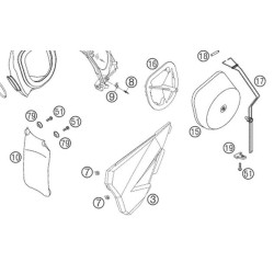 54806003000  Air Filter Box Cover KTM EXC '04-'07 SX '03-'06