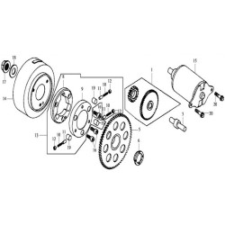 2812AV01000  Start Clutch Outer Ass'y SYM HD-200 Joyride-200