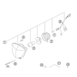 Narva Headlight Bulb 12V 35/35W KTM EXC '99-'13