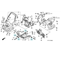 80152958680  Rubber Skid Plate Honda XRV-750 Africa Twin