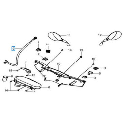 44830HHA000  Speedometer Cable Sym HD-125-200 '04-'10
