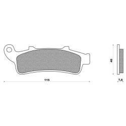 FDB2075 Ferodo Fromt Brake Pads Honda FJS-600 Silverwing