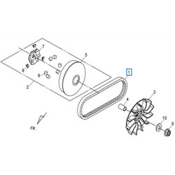 1B01HHB01  Drive Belt Sym HD-125 