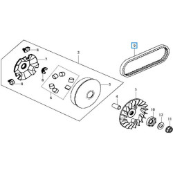 81918428  Bando Drive Belt Sym Joyride-200 EFI 