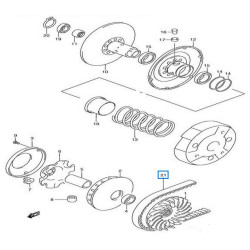 87122230  Bando Drive Belt Suzuki AN-250 Burgman 