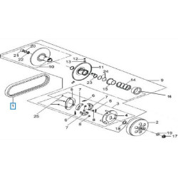 1B01HMA01  Ιμάντας Κίνησης Sym GTS-250