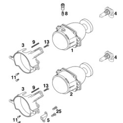 58714003000  Λάμπα Εμπρός Φανού KTM Duke-640 