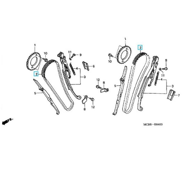 14401MAN621  Camsaft Chain Honda XL-650V XL-700V Transalp