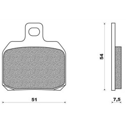 MA266 Rear Brake Pads Suzuki UH-125-150 Burgman
