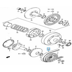 2760115F03  Ιμάντας Κίνησης Suzuki AN-400 Burgman '99-'02