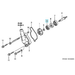 91211KA3761  Water Pump Seal Honda CR-125-250 CRF-450R '02-'06