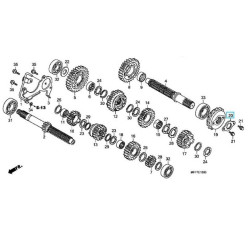 23811MN8000  Ασφάλεια Εμπρός Γραναζιού Honda XL-600V-650V-700V Transalp