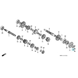 23802KW3010  Ασφάλεια Εμπρός Γραναζιού Honda AX-1 NX-250 Dominator