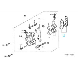 06455KPH952  Τακάκια Εμπρός Φρένου Honda ANF-125 Innova