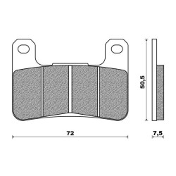 FDB2178ST  Ferodo Front Brakes Pads Suzuki GSXR-600-750-1000