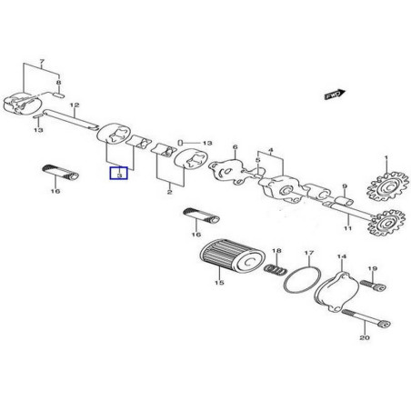 1641045G00  Αντλία Λαδιού No2 Suzuki RMZ-450 