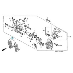 06455MBG006  Front Brake Pads Honda VFR-800 '98-'01
