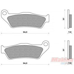 FA181  EBC Front Brake Pads Yamaha YP-125 Majesty TTR-600