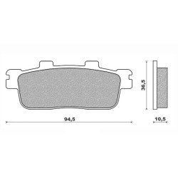 SFA427  EBC Rear Brake Pads SYM GTS-250-300 HD-200