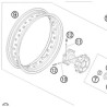 00050000915  Spoke Kit Rear KTM Adventure 950-990