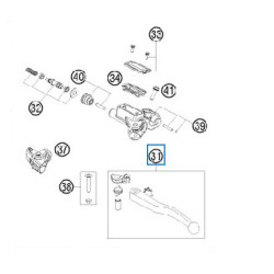 50302031300  Μανέτα Συμπλέκτη Magura KTM EXC-SX '09-'13