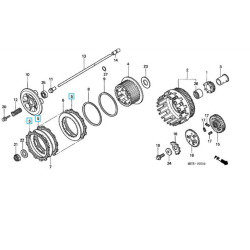 22201MBBSET  Δίσκοι Συμπλέκτη Φίμπερ Σετ Honda XL-1000V Varadero '99-'02