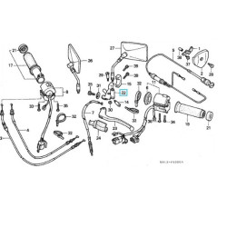 53172MR1000  Βάση Μανέτας Συμπλέκτη Honda VT-400-600 Steed